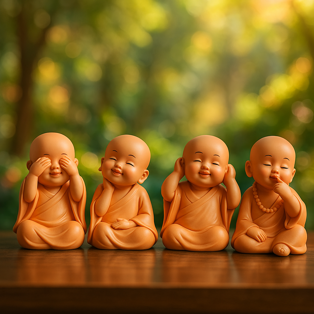 Little Monk & Buddha Statues