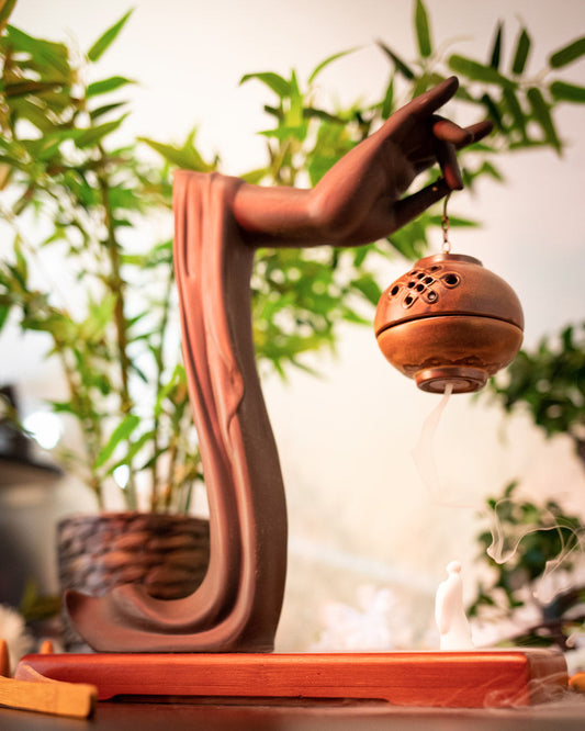 Incense Burner - Hand of Buddha XL