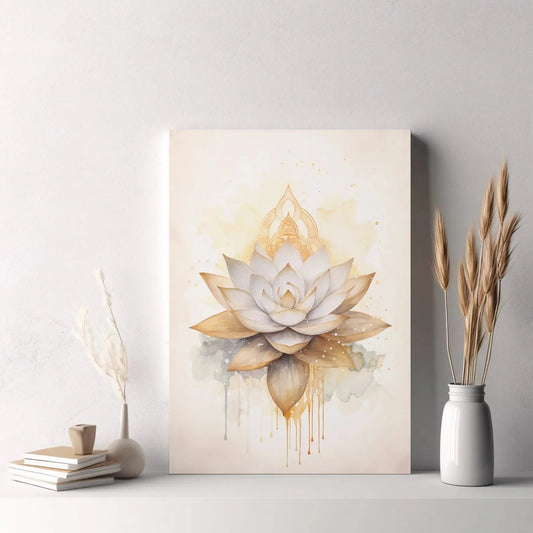 Buddha Wall Art - Yin Yang Tree Poster Canvas Painting