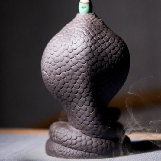 Snake Incense Burner With Buddha
